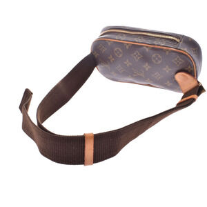 Louis Vuitton Bag Body Leather Brown Pochette Monogram Ganju